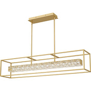 Dazzle 48" Linear Pendant in Soft Gold