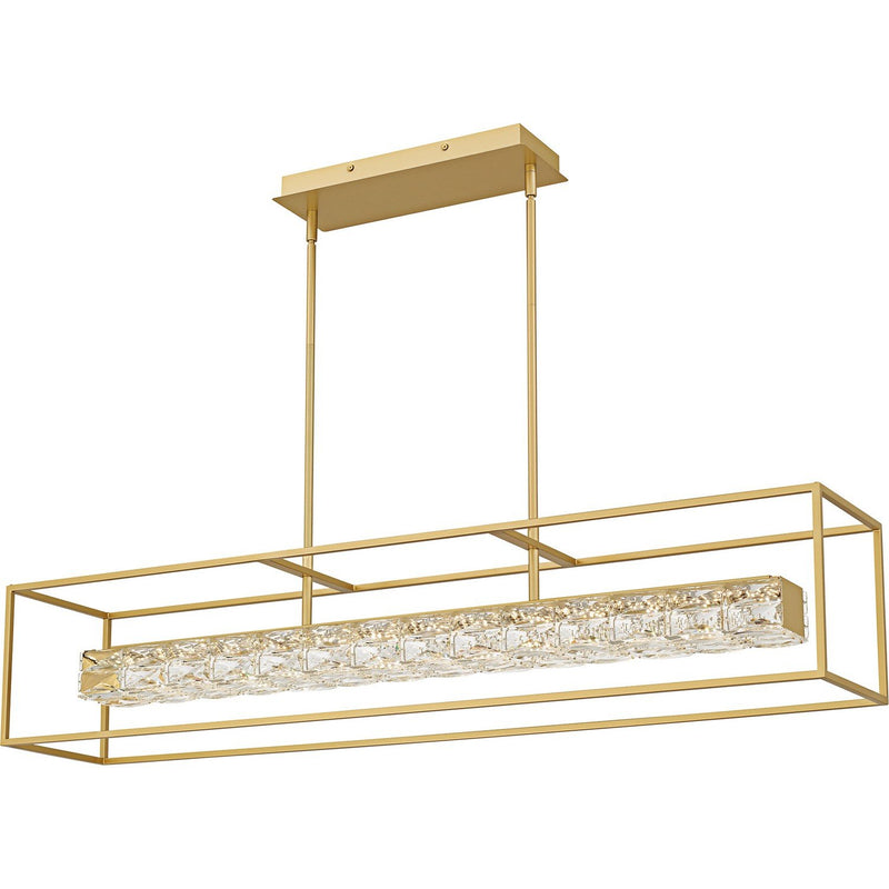 Dazzle 48" Linear Pendant in Soft Gold