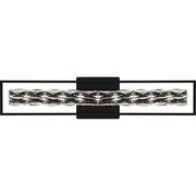 Dazzle 33" Bath Vanity Light in Matte Black