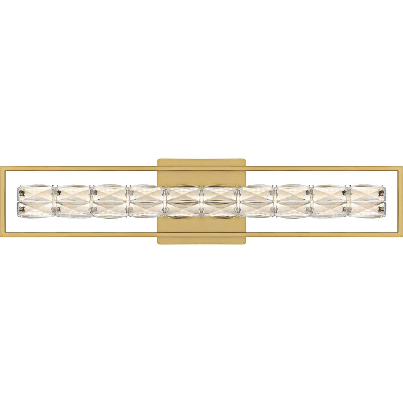 Dazzle LED Bath Light in Soft Gold