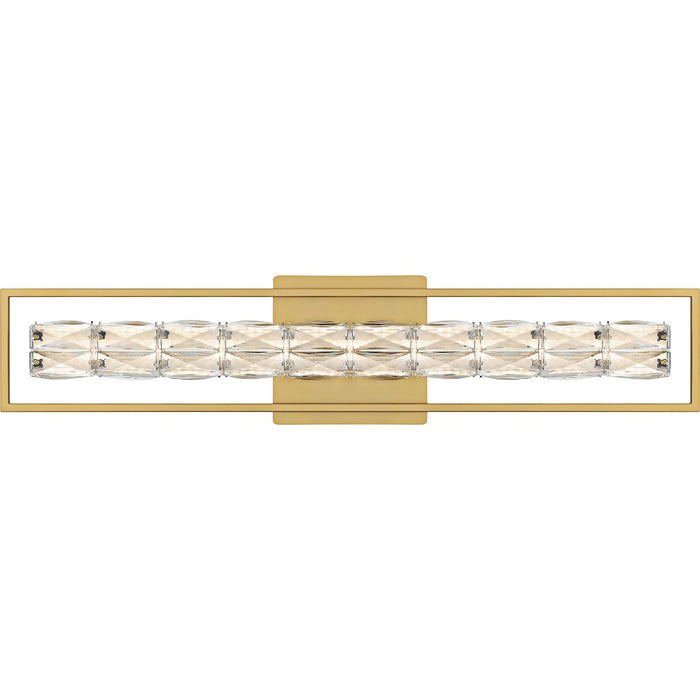 Dazzle LED Bath Light in Soft Gold