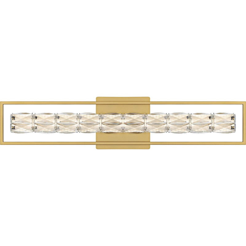 Dazzle 33" Bath Vanity Light in Soft Gold