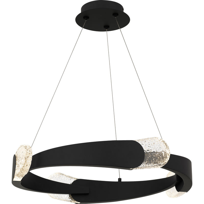 Saffron LED Pendant in Matte Black