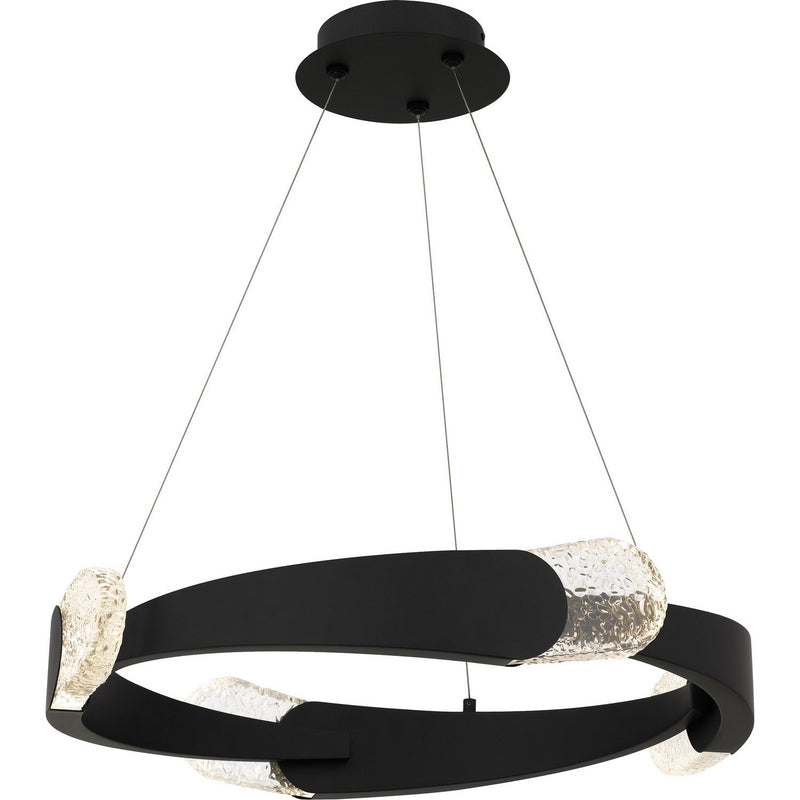 Saffron 24" LED Pendant in Matte Black