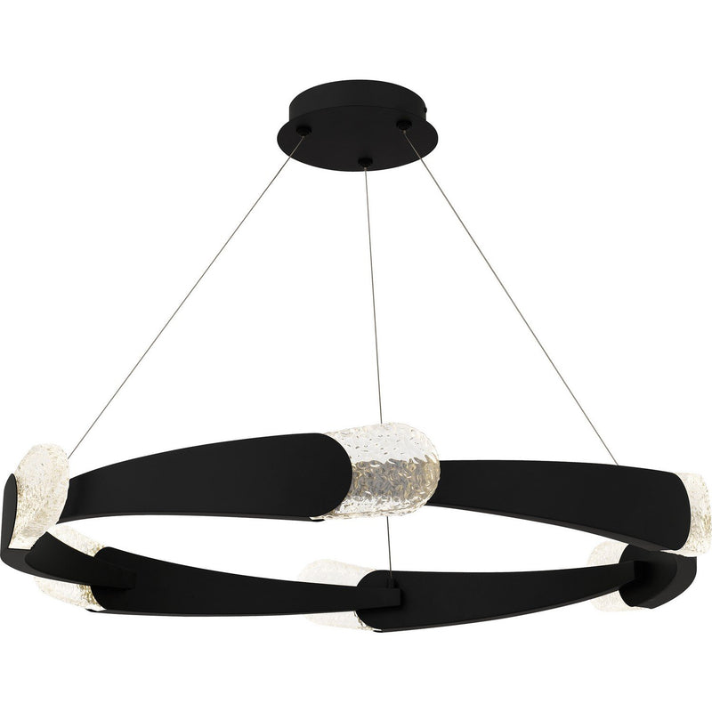 Saffron 34" LED Pendant in Matte Black