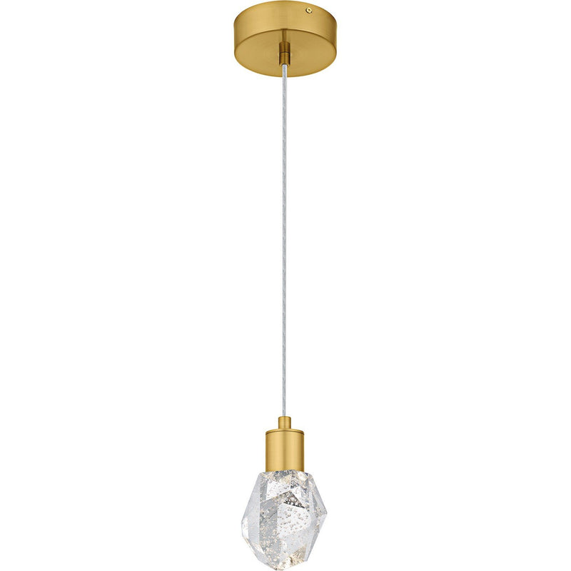 Skye LED Mini Pendant in Brushed Gold