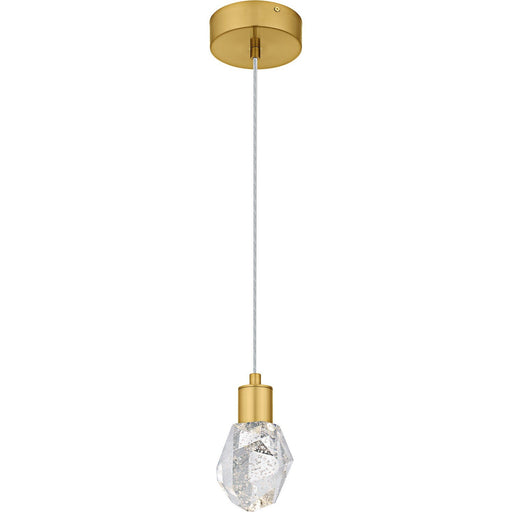 Skye LED Mini Pendant in Brushed Gold