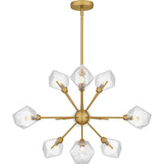 Salvador 9-Light Chandelier in Brushed Gold