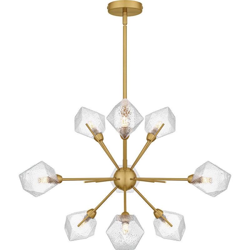 Salvador 9-Light Chandelier in Brushed Gold