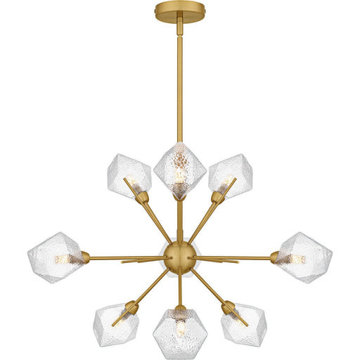 Salvador 9-Light Chandelier in Brushed Gold