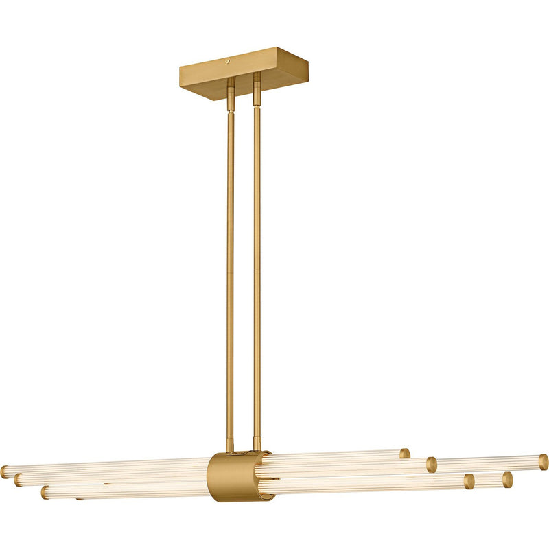 Talbott 46" LED Linear Pendant in Brushed Gold