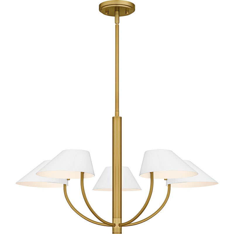 Penley 5-Light Chandelier in Brushed Gold