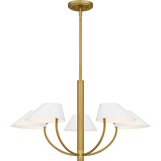 Penley 5-Light Chandelier in Brushed Gold