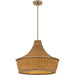 Solebay Three Light Pendant in Bronze Gold