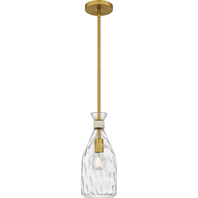 Govada One Light Mini Pendant in Brushed Gold