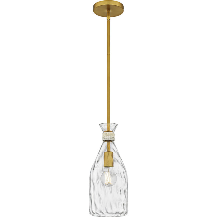 Govada One Light Mini Pendant in Brushed Gold