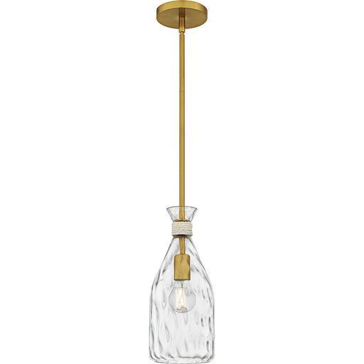 Piccolo Water Glass Mini Pendant in Brushed Gold