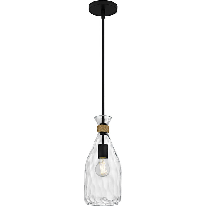 Govada One Light Mini Pendant in Matte Black