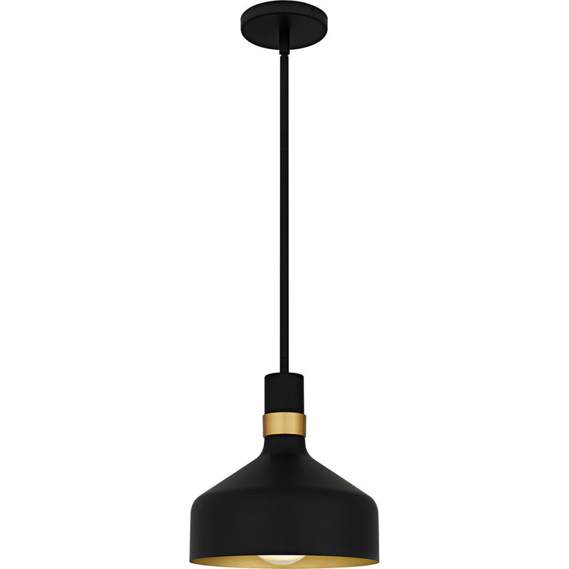 Piccolo Metal Dome Mini Pendant in Matte Black