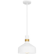 Piccolo Metal Dome Mini Pendant in Matte White