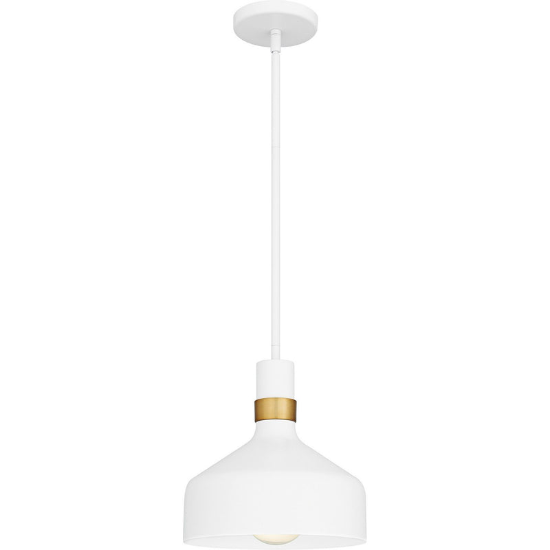 Piccolo Metal Dome Mini Pendant in Matte White