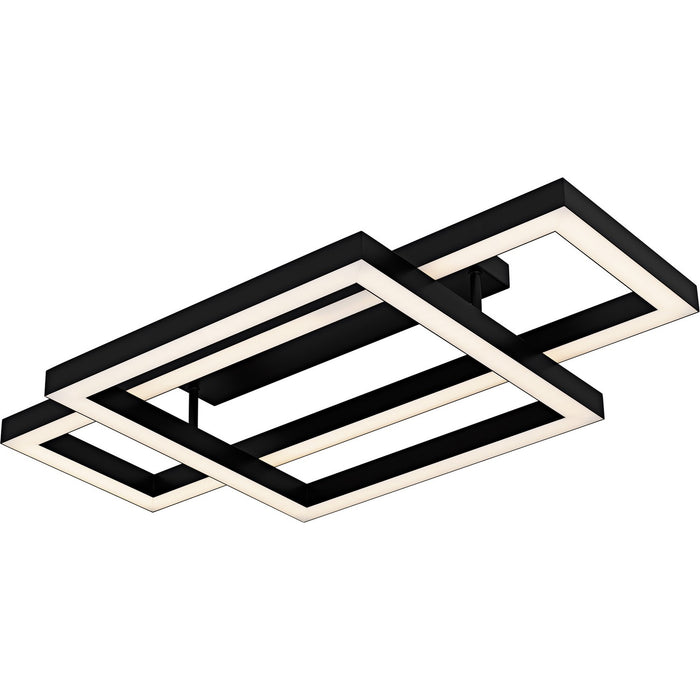 Lawless LED Semi-Flush Mount in Matte Black