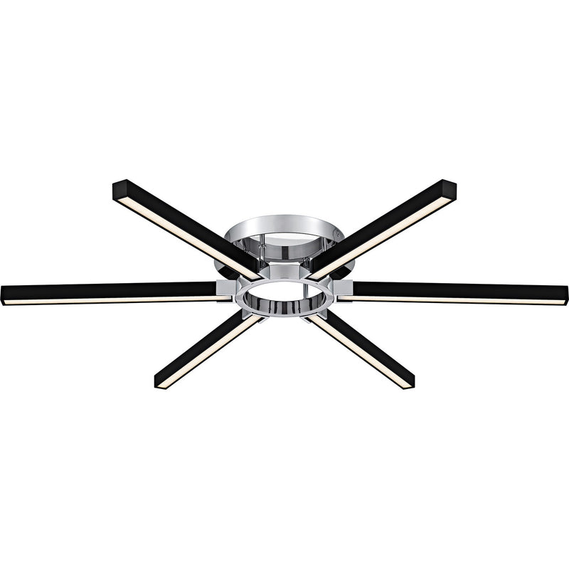 Zealand LED Semi-Flush Mount in Polished Chrome