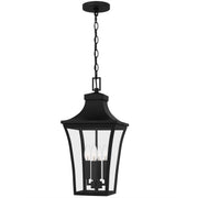 Quentin 4-Light Outdoor Hanging Lantern in Earth Black - Lamps Expo