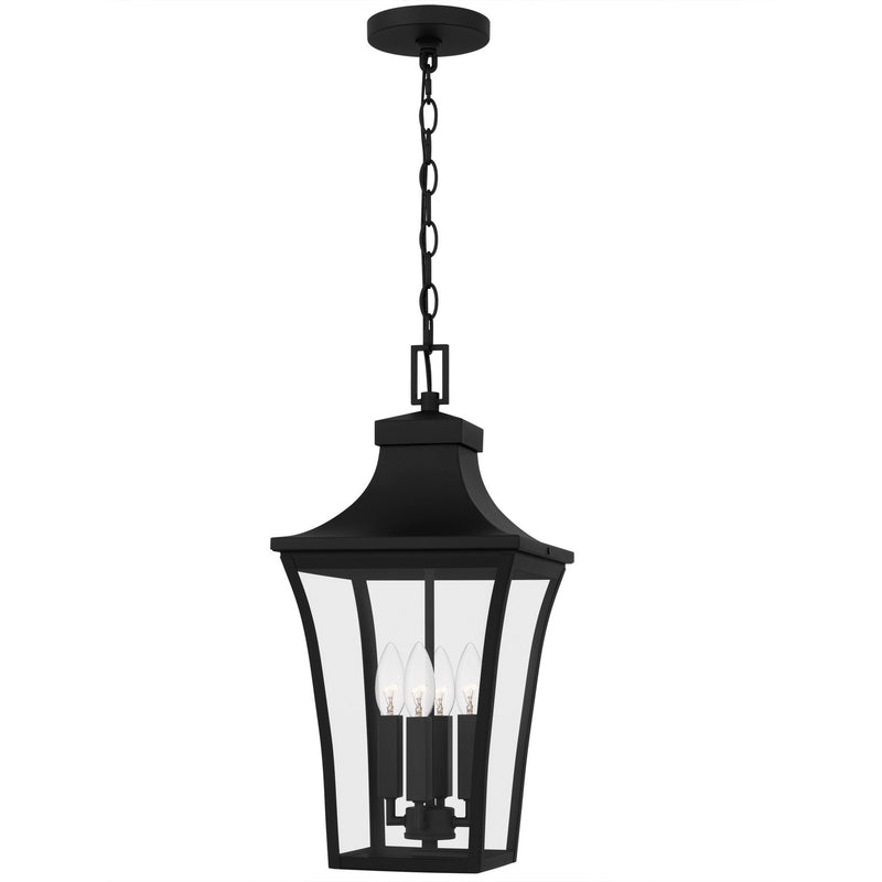 Quentin 4-Light Outdoor Hanging Lantern in Earth Black - Lamps Expo