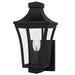 Quentin One Light Outdoor Wall Lantern in Earth Black