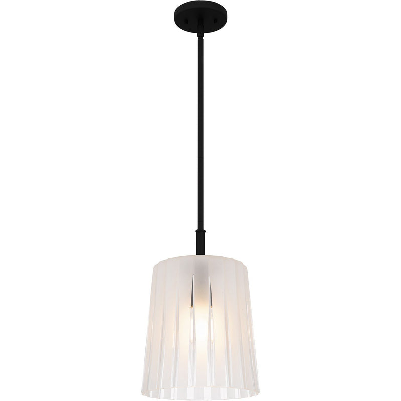 Gray Mini Pendant in Matte Black