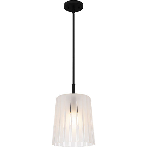Gray Mini Pendant in Matte Black