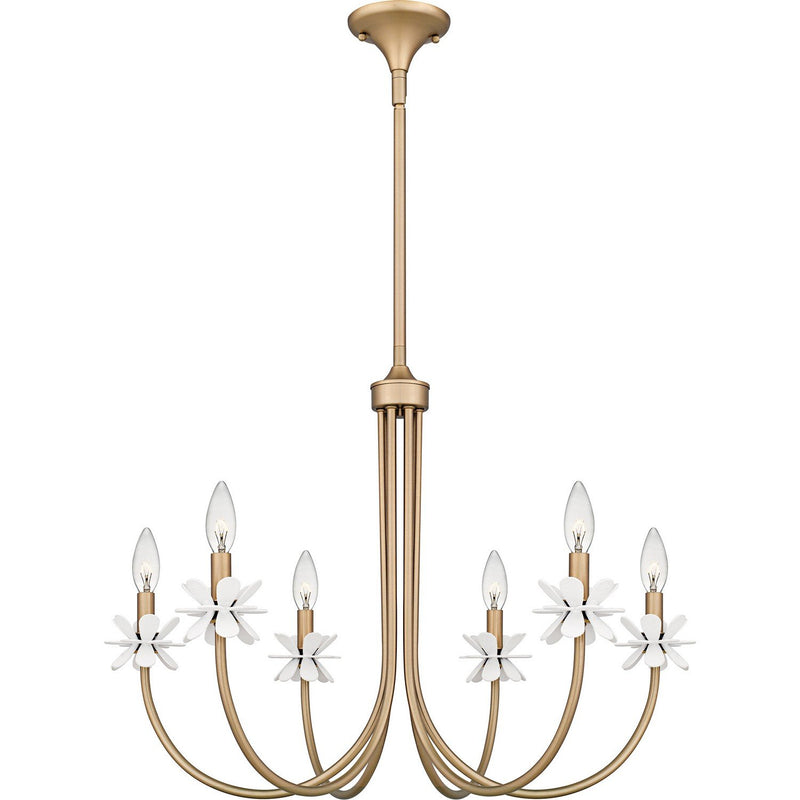 Remy 6-Light Chandelier in Bronze Gold