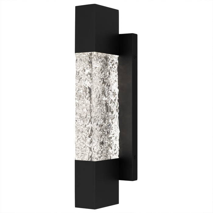 Solace LED Outdoor Wall Lantern in Matte Black