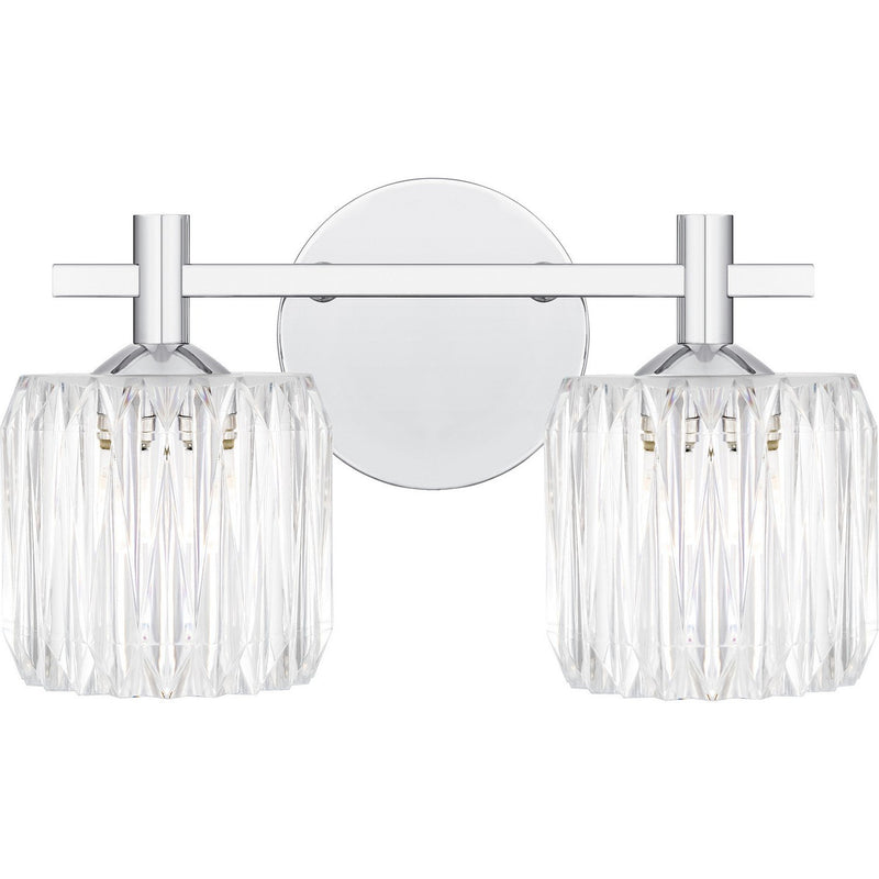 Spade 2-Light Bath Vanity Light in Polished Chrome