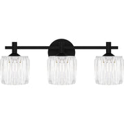 Spade 3-Light Bath Vanity Light in Matte Black