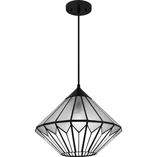 Olivier One Light Pendant in Matte Black