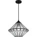 Olivier One Light Pendant in Matte Black