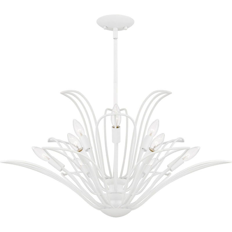 Tallulah 9-Light Chandelier in Sand White