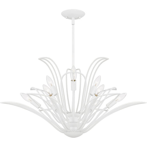 Tallulah 9-Light Chandelier in Sand White