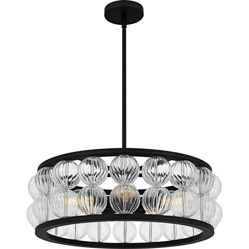 Terrarock 5-Light Pendant in Matte Black