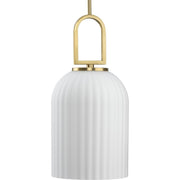 Stanza Pendant in Brushed Gold