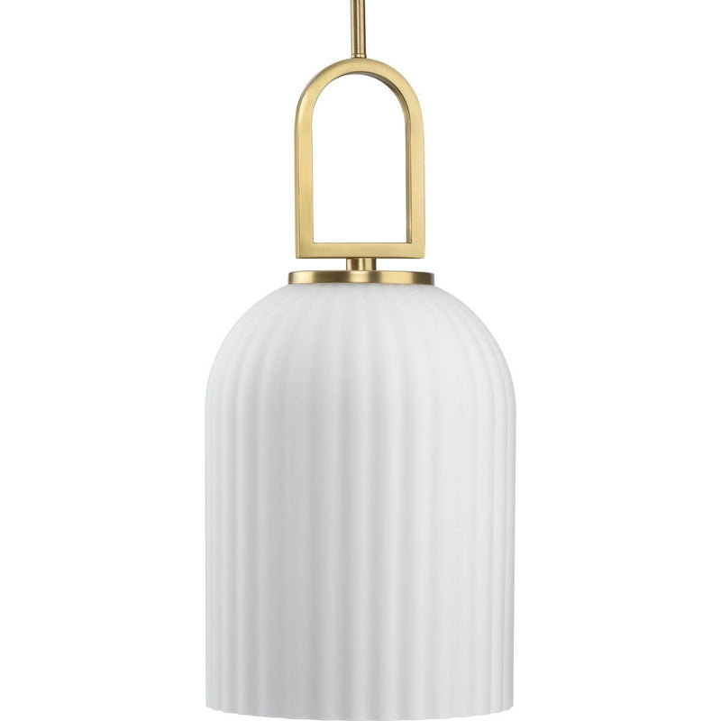 Stanza Pendant in Brushed Gold
