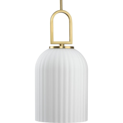 Stanza Pendant in Brushed Gold