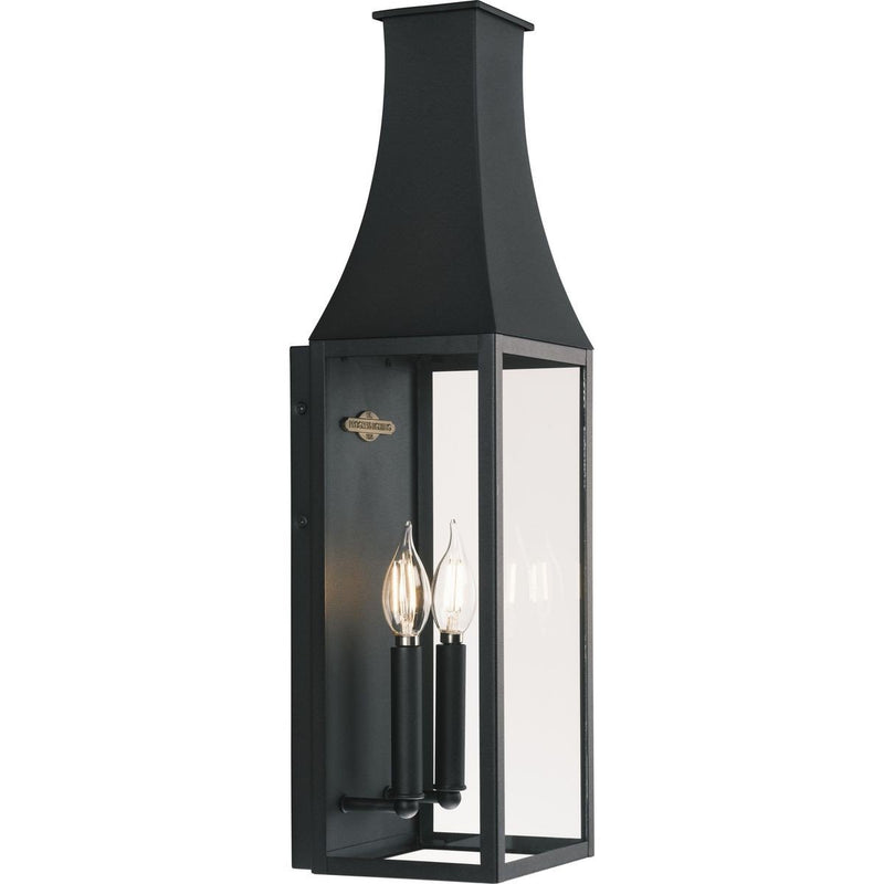 Radcliffe 2-Light Outdoor Wall Lantern in Black