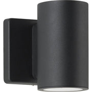 3-Inch Cylinders LED Downlight Outdoor Wall Sconce in Black