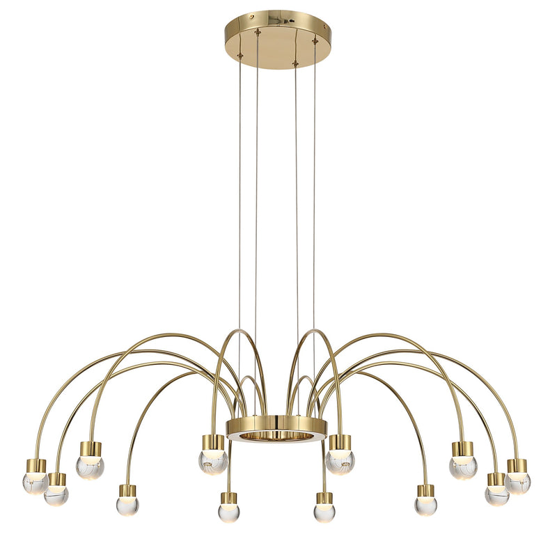 Vario 12-Light Chandelier in Titanium Gold