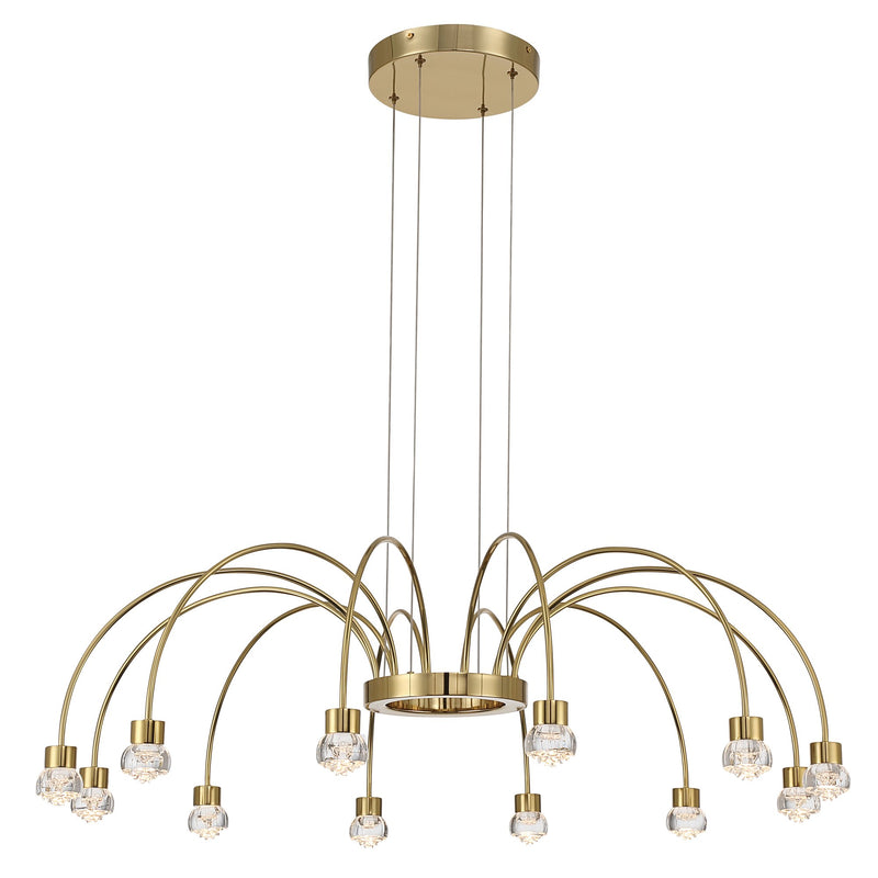Vario 12-Light Chandelier in Titanium Gold