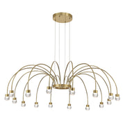 Vario 16-Light Chandelier in Titanium Gold