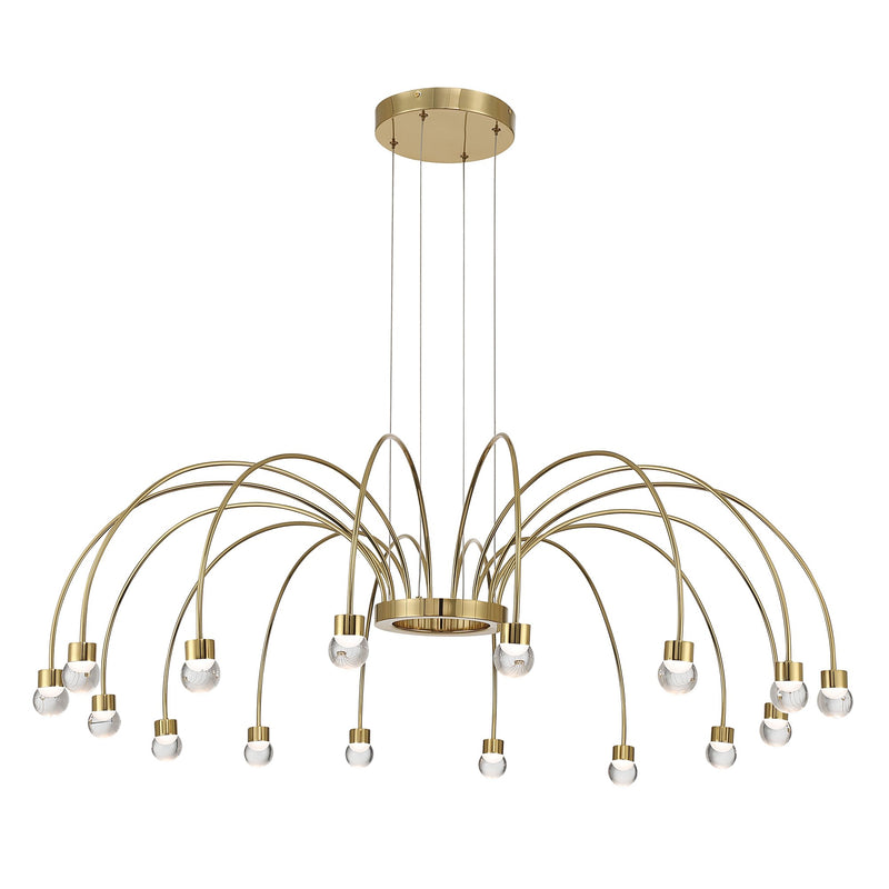Vario 16-Light Chandelier in Titanium Gold